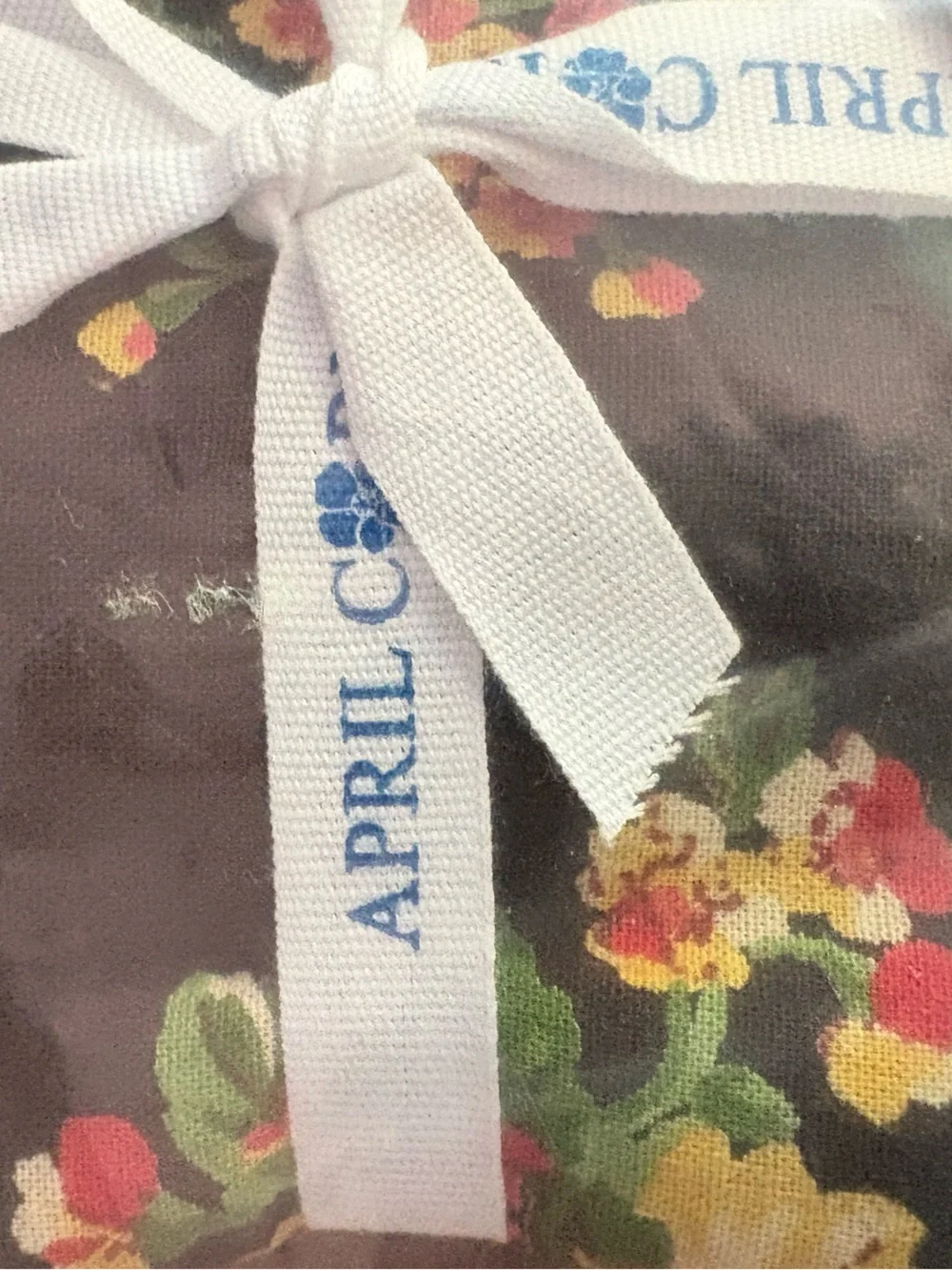 April Cornell NWT Estella Napkin, Black, Set of 4 Cottagecore